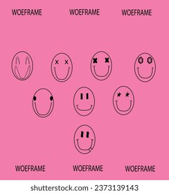 SMILE PACK 1 - VECTOR - POSTER - WOEFRAME
