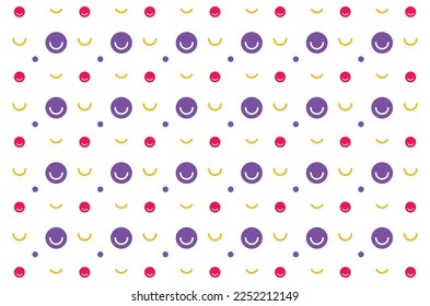 Diseño de fondo de patrón de sonrisa para fondo de fondo