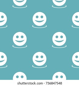 Smile pattern seamless blue. Simple illustration of  vector pattern seamless geometric repeat background