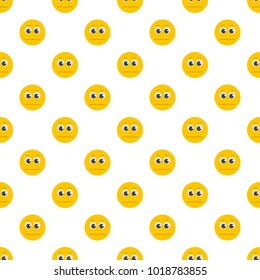 Smile pattern seamless in flat style for any design