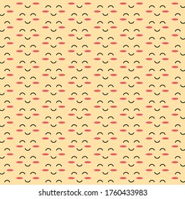 smile pattern template vector design