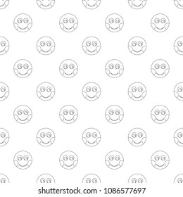 Smile pattern vector seamless repeating for any web design