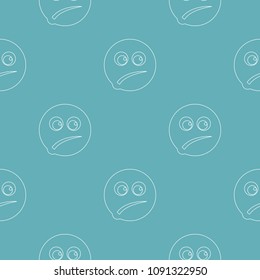 Smile pattern vector seamless repeating for any web design