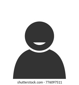 Smile pictogram avatar user