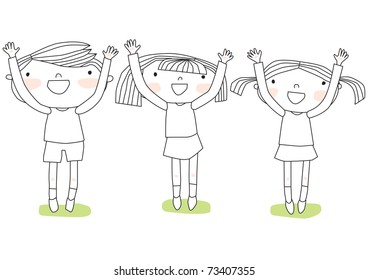 Smile of pleased child
