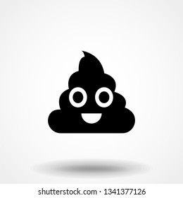 Smile poop. Vector illustration. Flat design for business financial marketing banking advertising web concept cartoon illustration.