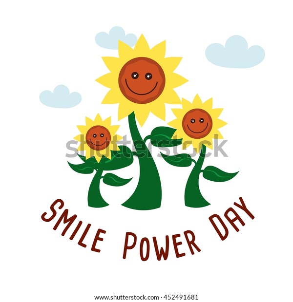 Smile Power Day Design Template Vector Stock Vector Royalty Free