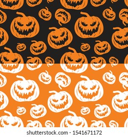 smile pumpkin hallowen vector ilustration