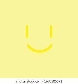 Smile Rectangle Design Yellow Ikon Stock Vector (Royalty Free ...