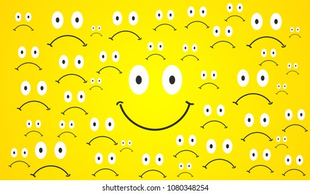 Smile with sadness
