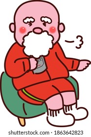 Smile santa during a break