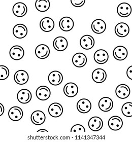 Smile seamless pattern cover. Smile icon creative design. Wallpaper, web design, textile, printing and UI and UX usage