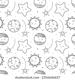Smile Seamless Pattern Design Illustration with Smiling Character and Happiness Face in Template Hand Drawn Cartoon Flat Design