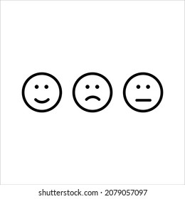 smile set icon vector illustration symbol 