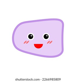 Smile shape icon. Vector illustration.