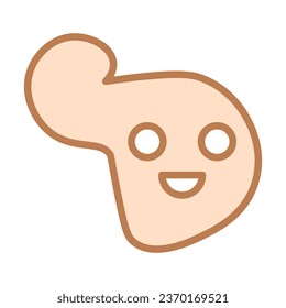 Smile shape icon. Vector illustration.
