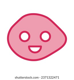 Icono de forma Sonreír. Ilustración vectorial.