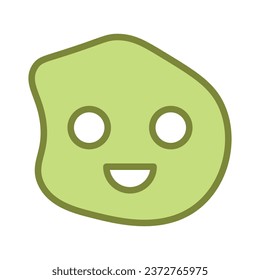 Smile shape icon. Vector illustration.