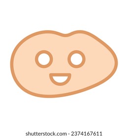 Smile shape icon. Vector illustration.