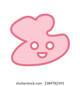 Smile shape icon. Vector illustration.