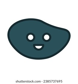Smile shape icon. Vector illustration.