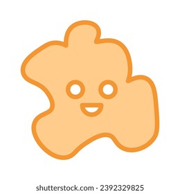 Smile shape icon. Vector illustration.