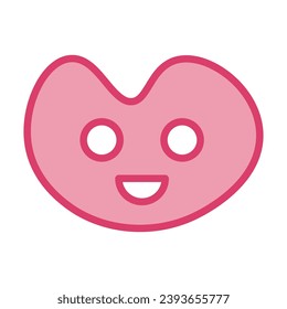 Icono de forma Sonreír. Ilustración vectorial.