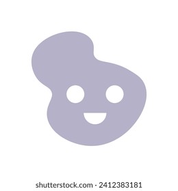 Smile shape icon. Vector illustration.