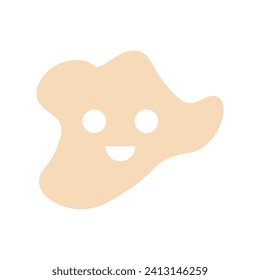 Smile shape icon. Vector illustration.