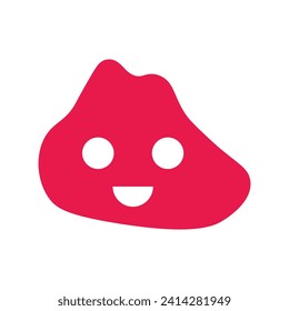 Smile shape icon. Vector illustration.