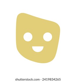 Smile shape icon. Vector illustration.