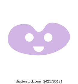 Smile shape icon. Vector illustration.