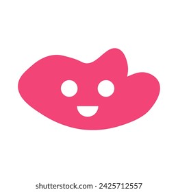 Smile shape icon. Vector illustration.