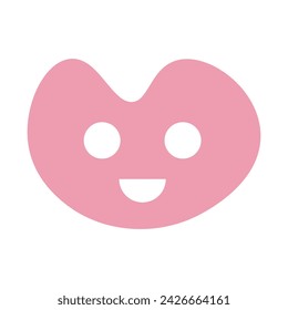 Icono de forma de sonrisa. Ilustración vectorial.