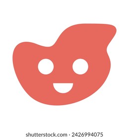 Smile shape icon. Vector illustration.