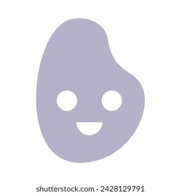 Smile shape icon. Vector illustration.