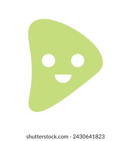 Smile shape icon. Vector illustration.