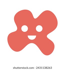 Smile shape icon. Vector illustration.