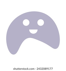 Icono de forma de sonrisa. Ilustración vectorial.