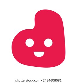 Icono de forma de sonrisa. Ilustración vectorial.