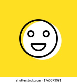 Smile simple vector icon illustration