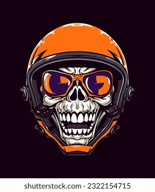 smile skull zombie wearing a helmet vector clip art illustration, blending horror and military themes, perfect for zombie apocalypse designs