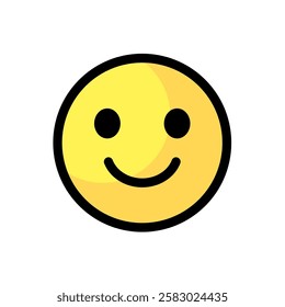 smile, smiling face - vector icon	
