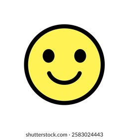 smile, smiling face - vector icon	
