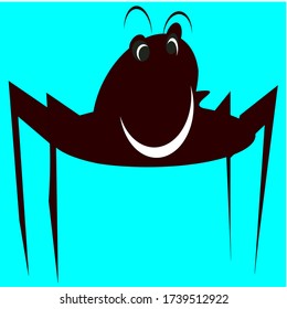 sonrisa spider probablemente está pensando en su compañero de vida