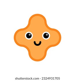 Smile Star Form Cartoon. Vektorgrafik.