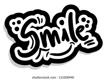 Smile sticker