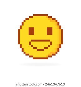 Icono de la pegatina Sonrisa. Estilo plano. Icono Vector