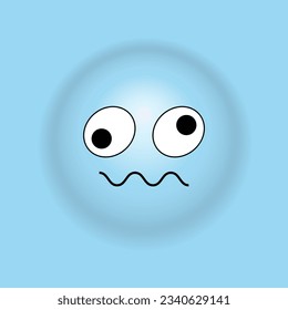 Smile, stickers with emotions. Vector illustration for printing on clothes, fabrics, wallpapers.