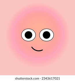 Smile, stickers with emotions. Vector illustration for printing on clothes, fabrics, wallpapers.